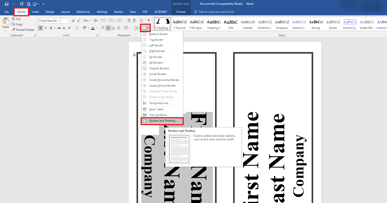 How to create large name tent cards blog